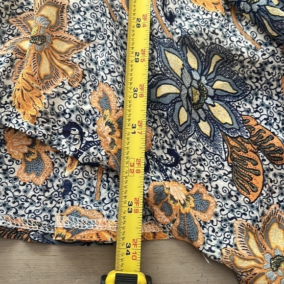 Free People Teegan Printed Mini Dress in Blue Sky. Size XS - Picture 7 of 8